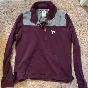 Burgundy “Pink” brand pullover